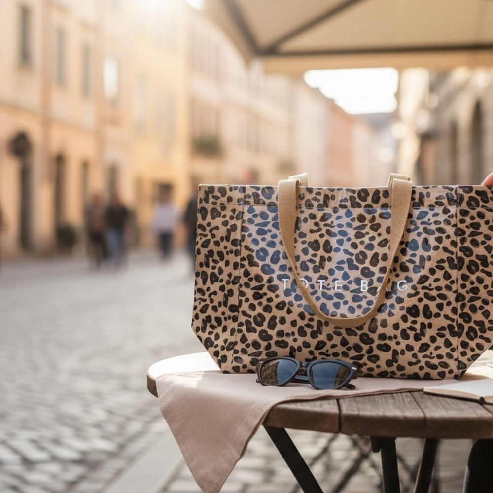 Leopard Print Tote Bag Purse NWOT